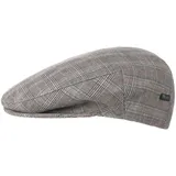 Lipodo Devron Flatcap Schirmmütze kariert Made in Italy Herren Frühling Sommer grau 55 cm - 55