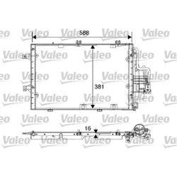 Kondensator Klimaanlage VALEO 817843 für Opel Corsa C Tigra Twintop Combo Tour