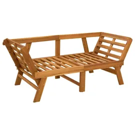 vidaXL 3-in-1 Gartenbank 3-in-1 110 x 60 x 90 cm Natur/Grau