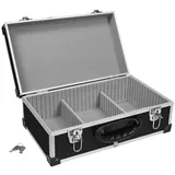 anndora CD Koffer für 60 Standard CD Cases 43 x 29 x 18,5 cm Schwarz
