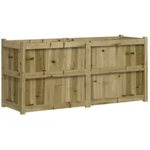 vidaXL Pflanzkübel 150 x 50 x 70 cm Braun