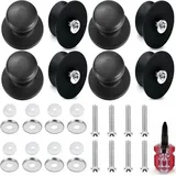 8 Stück Topfdeckelgriff, Topfgriffe mit Kleiner Schraubenzieher, Hitzebeständiger, Topfdeckel Knopf Ersatz für Topfdeckel mit Löchern