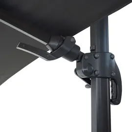Mendler Gastronomie-Ampelschirm HWC-A96 300 x 400 cm anthrazit