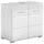 xonox.home Waschbeckenunterschrank Linus 60 x 56 x 34 cm Weiß Hochglanz