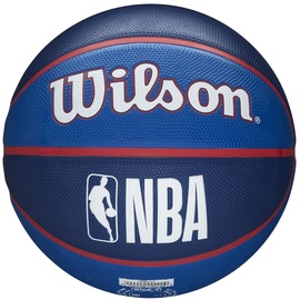 Wilson Basketball NBA TEAM TRIBUTE, PHILADELPHIA 76ERS, Outdoor, Gummi, Größe: 7