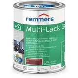 Remmers Multi-Lack 3in1 skandinavisch rot, 0,75 Liter, Wetterschutzfarbe, Metallschutzlack & Buntlack auf Wasserbasis für Holz, Metall & PVC