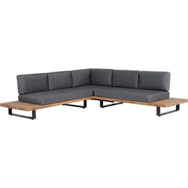 Beliani Lounge Set 5-tlg. Hellbraun/Grau