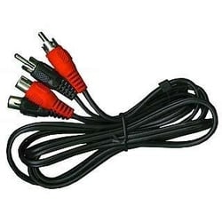 cinch-Verlängerung 5 m stereo, Stecker-Kupplung