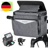 HASAGEI Lenkertasche Fahrrad 5.5L Mit Touchscreen Fahrradtasche Handyhalterung F