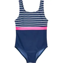 Playshoes Mädchen Schwimmanzug Badeanzug, Marine Ringel, 98-104