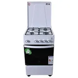 GASLINE Gas-Standherd Camping-Herd SHGG5050THT, mit Gasbackofen mit Thermostat, abnehmbare Topfträger,Weiß, Zündsicherung, Erdgas/Propangas, 20mbar/50 mbar - 2 Jahre Gewährleistung - mind. 14 Tage Rückgaberecht - Weiß