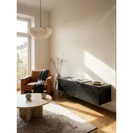 KADIMA DESIGN Lowboard 120x30x30 cm Schwarz Metall
