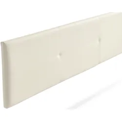Gepolstertes Kopfteil ALMA Kunstleder 115x50x5 cm - Eierschale - Moonia
