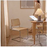 Haris Børn Freischwinger SKØR Design Freischwinger Wiener Geflecht - Handgefertigt in Italien (Set, 6 St), Hochwertige Rattan Stühle - Freischwinger Stühle in Rattan Stuhl Optik braun