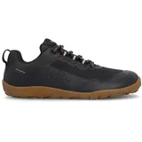 Groundies All Terrain Low 2.0 wasserdichte Wanderschuhe für Damen - Leichte Barfußschuhe mit flexibler TrueSense Traktion Wander-Laufsohle, Schwarz (Black/Gum), 41 EU - 41 EU