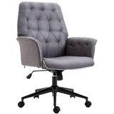 Homcom Bürostuhl mit Wippfunktion Drehstuhl Home-Office-Stuhl höhenverstellbarer Schreibtischstuhl e
