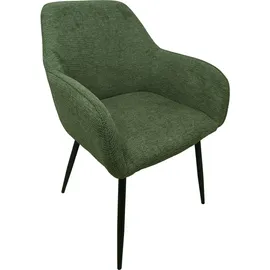 Hti-Living Armlehnenstuhl Albany Waffelstruktur Grün