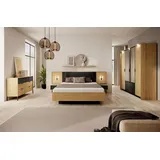 Schlafzimmer Set BALTIC – Doppelbett, Kleiderschrank & Kommode – Modern & Elegan