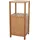 Mendler Badregal HWC-B18, Badezimmer Badschrank Standregal mit Tür, Bambus ~ 80x36x34cm