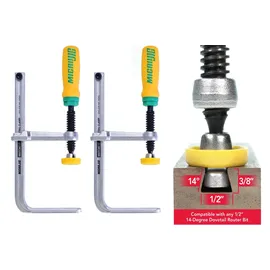 MICROJIG Schwalbenschwanz-Zwingen (2er-Pack)