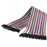 Renkforce JKMM403 Jumper-Kabel Arduino, Banana Pi, Raspberry Pi® [40x Drahtbrücken-Stecker - 40x Drahtbrücken-Stecker] 30.00 cm Bunt