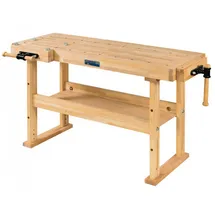 KÜPPER Hobelbank Holz 150 x 65 x 85 cm beige