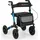 Costway Rollator mit Luftbereifung Faltbar 7-Fach Höhenverstellbar Blau