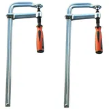 Vago-Tools 2 Stück Profi Ganzstahl Schraubzwinge 250 x 120 mm