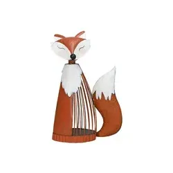 Dekofigur Fuchs Eisen orange/braun 650448033296 23x12x33cm
