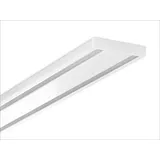 Good Life Gardinenschiene Samu, 2-läufig, Fixmaß, verschraubt, Aluminium, extra flache Alu-Schiene weiß 120 cm x 4,2 cm