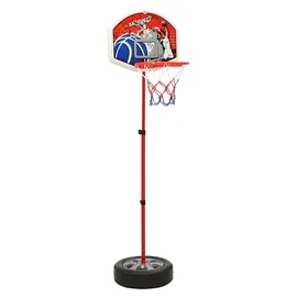 vidaXL Basketball Spiel-Set Verstellbar 120 cm Beige/Mehrfarbig