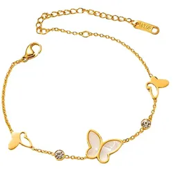 Engelsinn Armband mit Schmuckbox Weiß Damen 