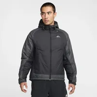 Nike Trail PrimaLoft® Therma-FIT-Laufjacke (Herren) - Schwarz, L Tall