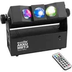 EUROLITE AKKU MBT-3 Spot MK2 - Lichtfächer für besondere Uplighting- und Beameffekte mit Akku