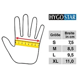 Hygostar unisex Einmalhandschuhe SAFE LIGHT schwarz Größe S 100 St.