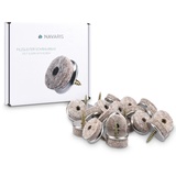 20x Navaris Filzgleiter mit Schraube Stuhlgleiter - Bodenschutz Gleiter 20mm - Schutz für Möbel Stühle Parkett Laminat - Filz und Metall - rund