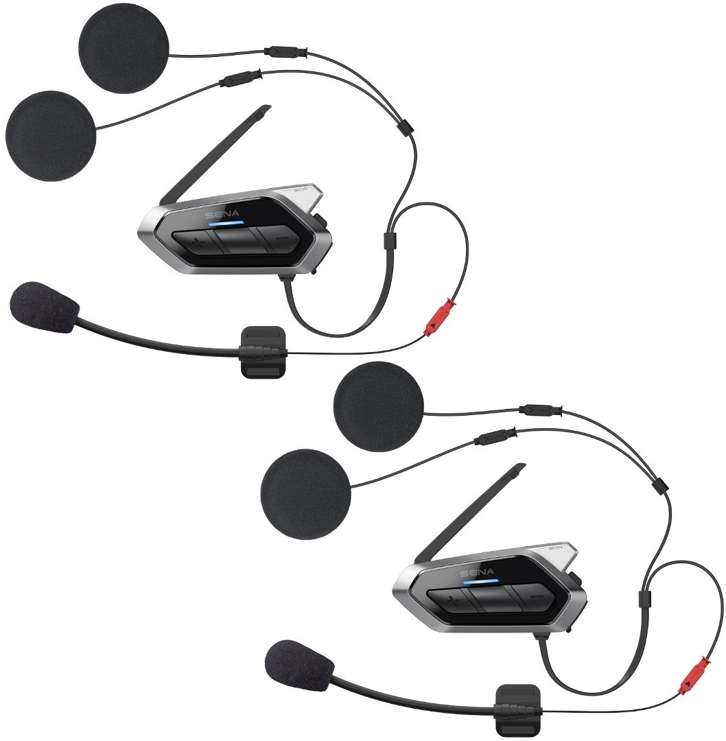 Sena 50R Sound by Harman Kardon Bluetooth Kommunikationssystem Doppelpack, schwarz für Männer