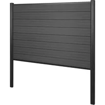 MCW WPC Windschutz 190 x 0 cm Anthrazit