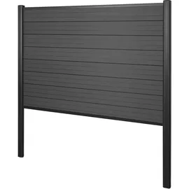 MCW WPC Windschutz 190 x 0 cm Anthrazit