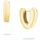 Echtzeit Creolen The Modern Basic gold 1,9 cm