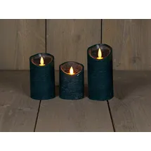 coen bakker LED Kerze 10 cm 12,5 cm 15 cm Ø 7,5 cm antik grün