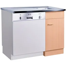kochstation Spülenschrank KS-Elster 100 x 85 x 60 cm Beige