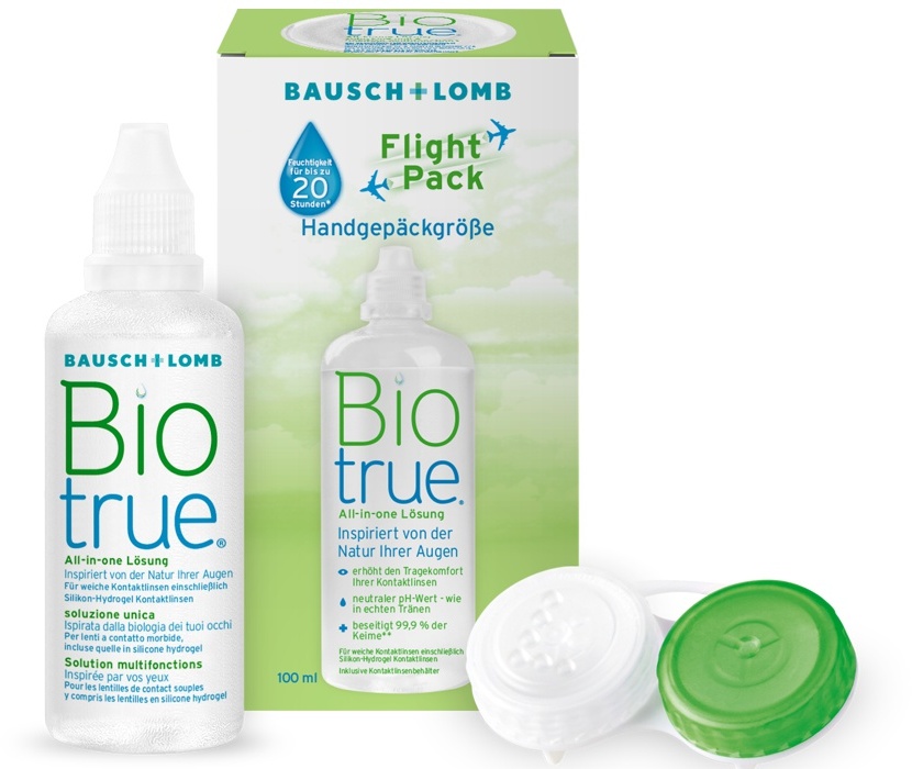 Biotrue All-in-one Lösung Flight Pack 100 ml Bausch & Lomb