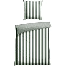 SCHIESSER Bettwäscheset Marie | Renforcé | 2-teilig | 135 x 200 cm | Dunkelgrün