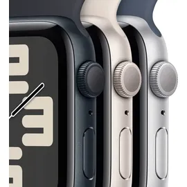 Apple Watch SE GPS 44 mm Aluminiumgehäuse Polarstern, Sport Loop Polarstern