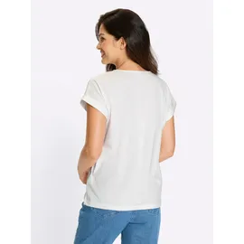 Classic Basics Sieh an! T-Shirt Kurzarm-Shirt Extra kurz gelb|weiß 44