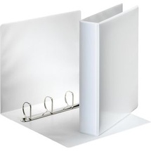 Esselte 49705 Ringbuch Präsentation, mit Taschen, A4, 4 Ringe, 50 mm, weiss