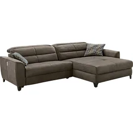 Jockenhöfer Gruppe Ecksofa »Double One L-Form«, mit 2x 120cm breiten, elektromotorischen Relaxfunktionen braun