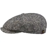 Stetson Hatteras Schildmütze - Hochwertige Schirmmütze Damen/Herren - 100% Schurwolle - Flatcap mit Baumwollfutter - Wollcap Herbst/Winter beige 57 cm - 57