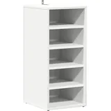 vidaXL Schuhschrank 31,5 x 70 x 35 cm weiß / weiß